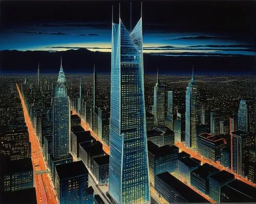 cybercity,metropolis,skyscrapers,schuitema,skyscraper,skycraper,cityscape,schuiten,ctbuh,the skyscraper,megalopolis,skyline,futuristic landscape,skylstad,hypermodern,capcities,sky city,supertall,hildebrandt,futuristic architecture,Art,Classical Oil Painting,Classical Oil Painting 15