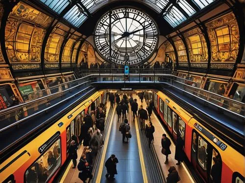 leadenhall,eurostar,orsay,ligne,chatelet,keleti,carreau,london underground,musée d'orsay,french train station,montparnasse,paddington,betjeman,hakeim,pancras,estacion,central station,trenes,train station passage,metropole,Conceptual Art,Fantasy,Fantasy 08