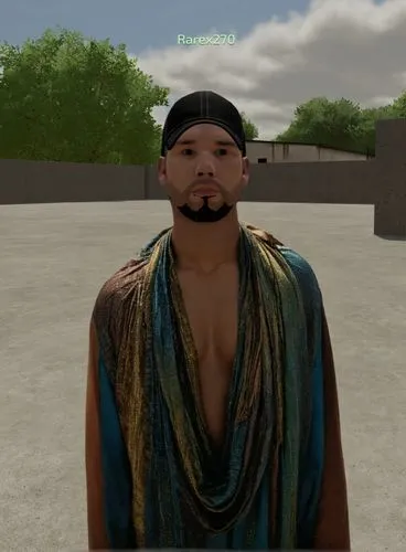 Kyle Dukes,goatee,simpolo,middle eastern monk,inca face,sackcloth textured,greek,rome 2,3d rendered,primitive person,male character,natural cosmetic,mexican creeper,graphics,seamless texture,tribal ch