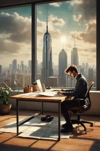 blur office background,modern office,office desk,office worker,man with a computer,oscorp,cubicle,amcorp,offices,lexcorp,salaryman,in a working environment,manhattanite,corporate,desk,raimi,working space,the skyscraper,schuitema,skyscraper,Illustration,Realistic Fantasy,Realistic Fantasy 35