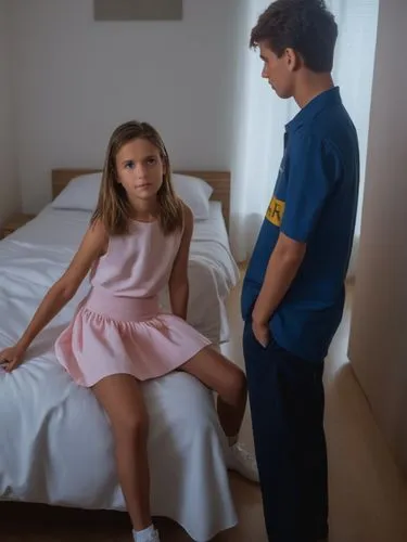 at random,there is a little girl sitting on the bed,empedocle,bedwetting,adolescentes,teen,room children,pedology,pajamas,mattress,video scene,spankings,pyjamas,figli,pyjama,the little girl's room,sze