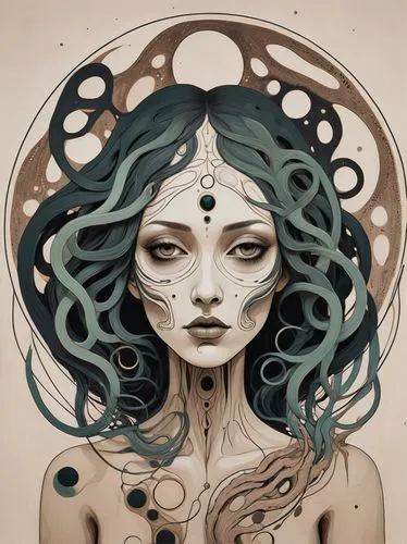 promethea,viveros,medusa,kommuna,naiad,inanna,Illustration,Realistic Fantasy,Realistic Fantasy 47