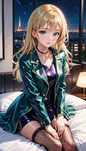 darjeeling,tsumugi kotobuki k-on,clear night,starry sky,night sky,french digital background,wiz,paris,night time,nightsky,eiffel,heavy object,uruburu,velvet,charlotte,rome night,yang,darjeeling tea,night image,violet evergarden,Anime,Anime,Realistic