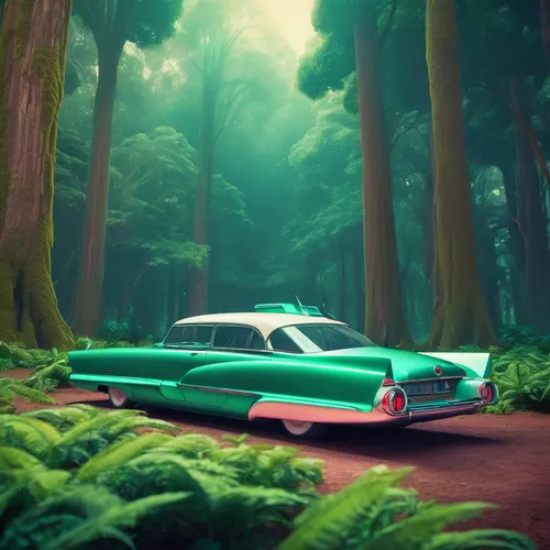 green forest,redwoods,3d car wallpaper,forest of dreams,forest,forest background,pontiac tempest,forests,cartoon video game background,forest road,cartoon forest,coniferous forest,redwood,the forest,buick electra,retro car,enchanted forest,station wagon-station wagon,planted car,hudson hornet,Conceptual Art,Sci-Fi,Sci-Fi 29