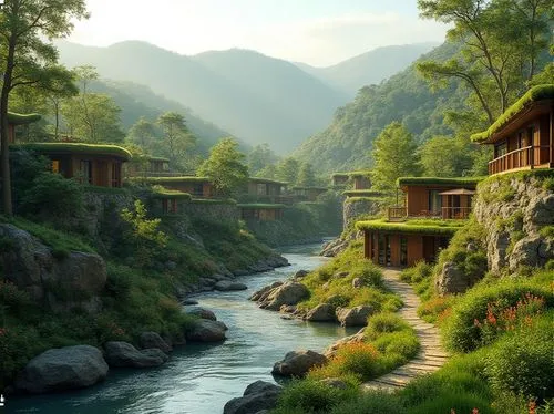 house in the mountains,house in mountains,the cabin in the mountains,fallingwater,artvin,mountain huts,amanresorts,nuristan,tulou,tree house hotel,creekside,ramban,neelum,lodges,beautiful landscape,verzasca valley,chalets,romania,river landscape,chalet,Photography,General,Realistic