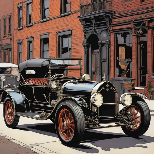 rolls royce 1926,ford model a,ford model t,packard four hundred,old model t-ford,morris eight,buick eight,delage d8-120,rolls-royce silver ghost,packard 200,ford landau,ford motor company,steam car,hispano-suiza h6,talbot,packard patrician,vintage cars,bentley eight,illustration of a car,locomobile m48,Illustration,American Style,American Style 06