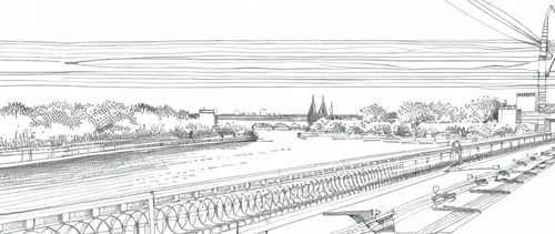 elevated railway,rail traffic,conductor tracks,rail transport,rack railway,high-speed rail,railroads,aerial passenger line,railway lines,long-distance train,railway rails,main line,railway line,railway tracks,railtrack,electric train,transport system,industrial landscape,mono-line line art,animal line art,Design Sketch,Design Sketch,Fine Line Art