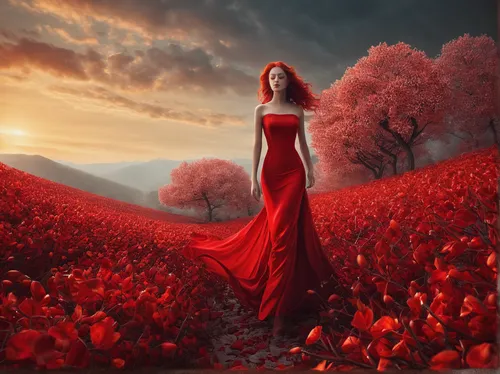 red petals,red gown,field of poppies,red cape,lady in red,shades of red,man in red dress,red poppies,poppy red,red rose,red poppy,red sky,red roses,landscape red,red tunic,flower of passion,red tulips,red flower,splendor of flowers,red flowers,Photography,Artistic Photography,Artistic Photography 11