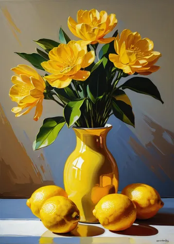 yellow roses,sunflowers in vase,yellow orange rose,yellow orange,yellow tulips,yellow bells,gold yellow rose,summer still-life,yellow plums,vase,yellow orange tulip,yellow rose background,yellow rose,still life,still life of spring,oranges,orange roses,autumn still life,lemon tree,still-life,Art,Classical Oil Painting,Classical Oil Painting 18