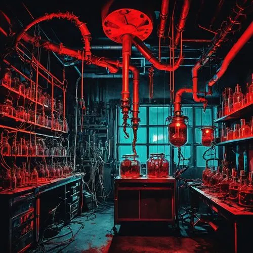 laboratory,chemical laboratory,sci fi surgery room,pharmacy,lab,apothecary,chemical plant,the morgue,laboratory information,chemist,doctor's room,maraschino,operating room,neon cocktails,butcher shop,fluorescent dye,chemical,blood collection,pantry,refinery,Art,Artistic Painting,Artistic Painting 42