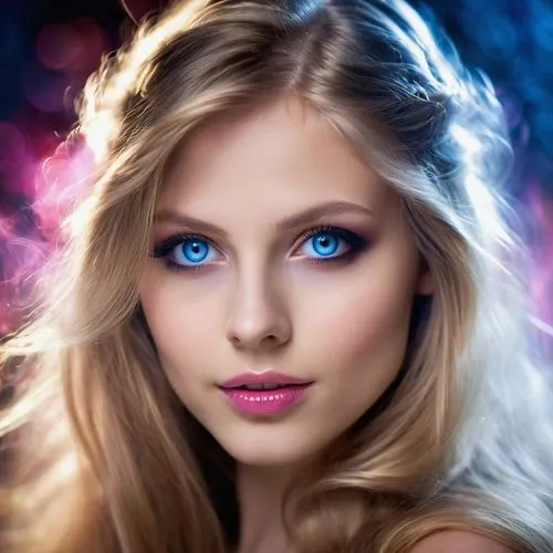 blue eyes,janna,behenna,blue eye,women's eyes,the blue eye,ginta,violet eyes,mystical portrait of a girl,heterochromia,chorkina,fantasy portrait,lopatkina,mayeux,beautiful young woman,cailin,eyes makeup,liliya,blond girl,evgenia,Illustration,Realistic Fantasy,Realistic Fantasy 37