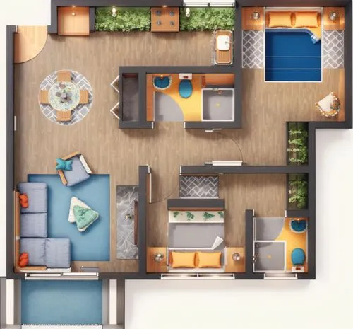 this floor plan shows the living area, bedroom and dining room,floorplan home,shared apartment,habitaciones,an apartment,apartment,floorplans,Anime,Anime,General