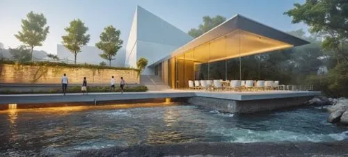 aqua studio,spa water fountain,bjarke,snohetta,water cube,water wall