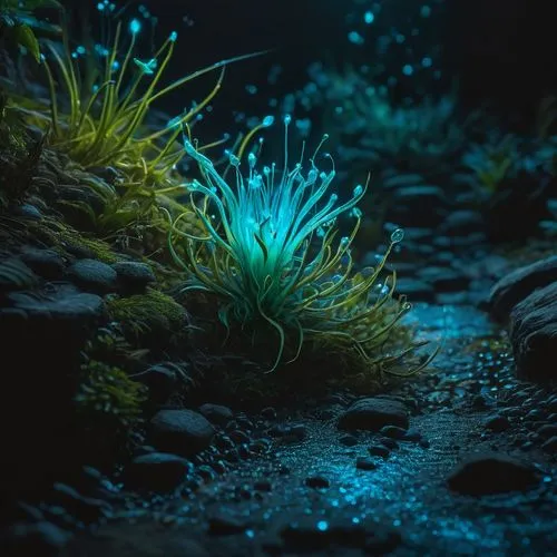 underwater landscape,underwater background,aquarium lighting,sea life underwater,bioluminescence,sea anemone,ocean floor,sea anemones,blue anemone,ocean underwater,aquatic plants,undersea,aquatic plant,aquatic herb,night-blooming cactus,underwater oasis,deep sea,blue anemones,sea-life,aquarium decor,Photography,General,Fantasy