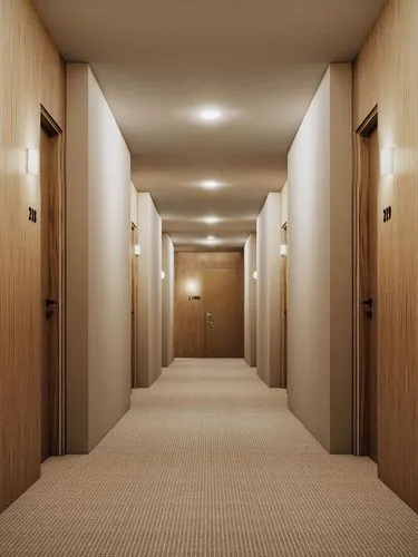 hallway space,hallway,corridor,hotel hall,3d rendering,flooring,an apartment,elevators,render,recessed,room lighting,3d render,hotel man,empty hall,rooms,hall,floors,walk-in closet,ceiling lighting,3d rendered