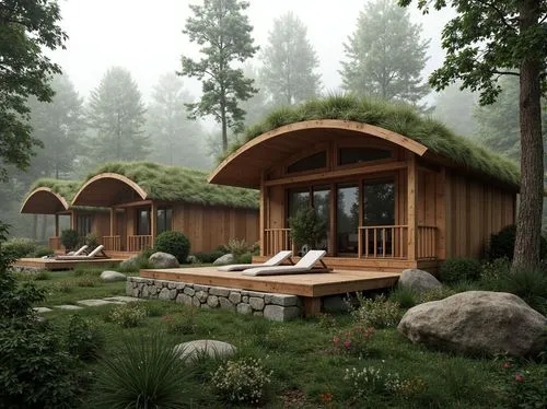 grass roof,log home,forest house,greenhut,house in the forest,small cabin,treehouses,earthship,the cabin in the mountains,landscaped,log cabin,timber house,cabins,turf roof,ecovillages,summer cottage,roof landscape,3d rendering,beautiful home,tree house hotel