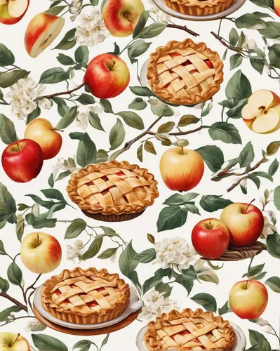 Describe the cozy aroma of a freshly baked apple pie,apple pie vector,apple pie,pie vector,apple pattern,fruit pie,apple pi,thanksgiving background,apple casserole,seamless pattern,pie,fruit pattern,c