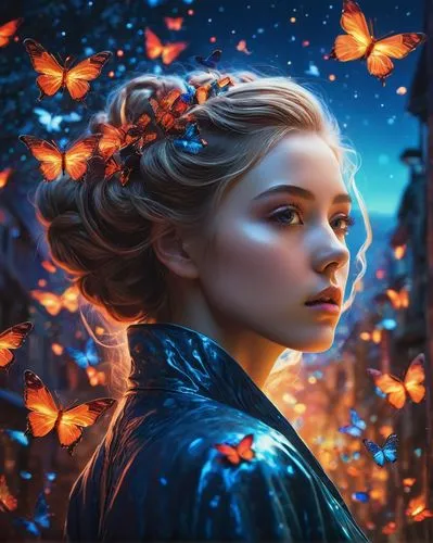 margairaz,fantasy portrait,mystical portrait of a girl,margaery,fantasy picture,fae,daenerys,galadriel,girl in flowers,ellinor,fairie,cinderella,cirta,aurora butterfly,seelie,liora,faerie,fantasy art,faery,vasilisa,Illustration,Realistic Fantasy,Realistic Fantasy 36