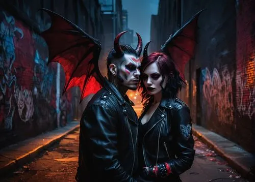 angel and devil,devils,vampires,gothic portrait,daemon,devil,devil wall,gargoyles,dark gothic mood,cosplay image,lucifer,angels of the apocalypse,diabols,couple goal,heaven and hell,angelology,halloween and horror,halloween2019,halloween 2019,vampire,Art,Artistic Painting,Artistic Painting 08