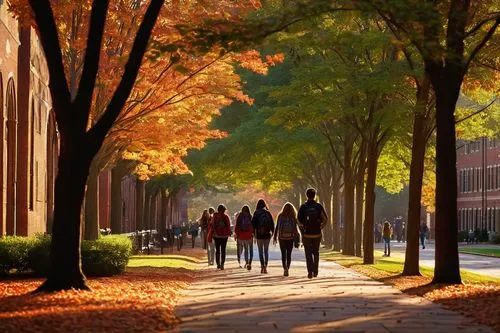 graduate silhouettes,campuswide,uva,collegiate,oberlin,uconn,penn,uncg,depauw,rpi,the trees in the fall,unl,vsu,intercollegiate,rit,vcu,campus,tcnj,fall season,fall foliage,Illustration,Realistic Fantasy,Realistic Fantasy 22