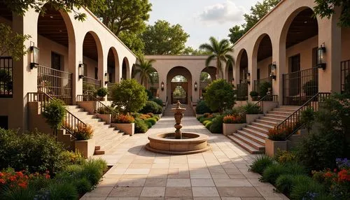 courtyards,courtyard,theed,riad,inside courtyard,archways,monastery garden,dorne,breezeway,caravanserai,3d rendering,kashan,patios,patio,caravanserais,render,persian architecture,caravansary,marrakesh,walkway