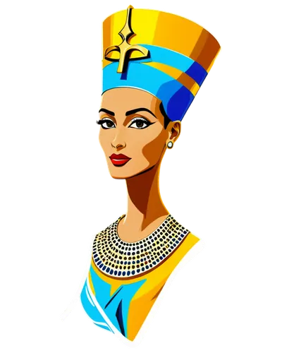  Cartoon Nefertiti, clear background, die cut sticker,,ancient egyptian girl,pharaonic,tutankhamun,tutankhamen,king tut,ancient egyptian,ancient egypt,pharaoh,wpap,egypt,egyptian,cleopatra,ramses ii,n