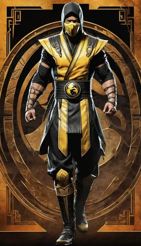 kryptarum-the bumble bee,scorpion,gear shaper,archimandrite,steam icon,iron mask hero,wu,life stage icon,shaolin kung fu,templar,sparta,monk,goki,prejmer,cartoon ninja,shinobi,dodge warlock,black and gold,paysandisia archon,ninjago,Illustration,Vector,Vector 18