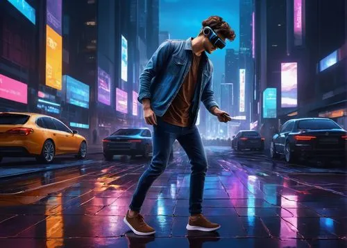 pedestrian,a pedestrian,world digital painting,cyberpunk,urban,pedestrians,atrak,3d man,anirudh,romash,siva,music background,kinkade,vector illustration,nightshades,noir,digital painting,logan,vector art,city lights,Art,Classical Oil Painting,Classical Oil Painting 13