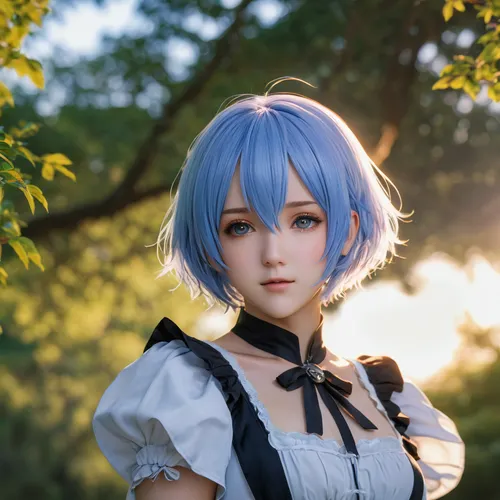 rei ayanami,aqua,piko,luka,kotobukiya,cosplay image,blue heart,ren,erika,winterblueher,lechona,female doll,rem in arabian nights,azure,yuki nagato sos brigade,background bokeh,lis,model doll,blue bell,luna,Photography,General,Natural