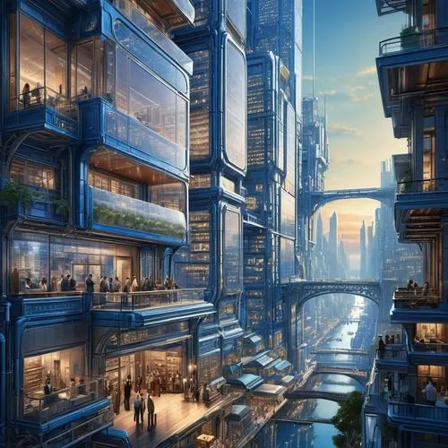 microdistrict,futuristic architecture,cybercity,futuristic landscape,metropolis,cybertown,Unique,Design,Blueprint