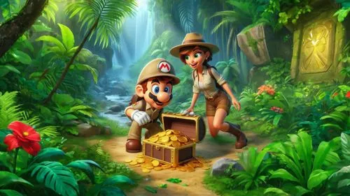 game illustration,children's background,cartoon video game background,fairy village,huegun,treasure hunt,ohana,pirate treasure,spelunkers,caballeros,forest workers,platformers,madagascar,girl and boy outdoor,pinocchio,madagascans,madagascan,ethnobotanist,menehune,happy children playing in the forest