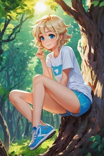 darjeeling,meteora,link,forest background,in the forest,jessamine,cyan,girl with tree,ashitaba,elsa,summer background,darjeeling tea,forest clover,spring background,fae,blond girl,oak,in the park,kayano,springtime background,Conceptual Art,Daily,Daily 24