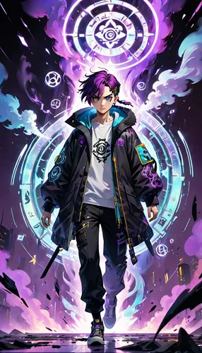 cg artwork,dj,yukio,wiz,purple background,kakashi hatake,background images,art background,music background,ultraviolet,life stage icon,purple wallpaper,wing ozone rush 5,killua,game illustration,rapper,fire background,anime boy,portrait background,astral traveler,Anime,Anime,General