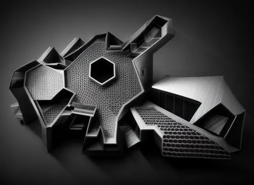 blend to black blackground,fractal design,building honeycomb,cinema 4d,honeycomb structure,cube surface,crown render,steam icon,mechanical fan,tie fighter,hexagonal,hexagon,exhaust fan,isometric,bevel