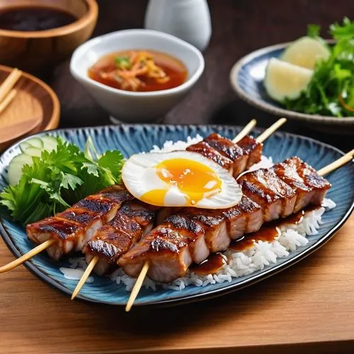 tsukune,yakitori,kalbi,sate,galbi,tonkatsu,Photography,General,Realistic