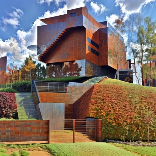 corten steel,cube house,modern architecture,cubic house,dunes house,archidaily,futuristic art museum,chile house,modern house,eco hotel,contemporary,futuristic architecture,cube stilt houses,crooked house,autostadt wolfsburg,kirrarchitecture,arhitecture,solar cell base,house shape,sculpture park