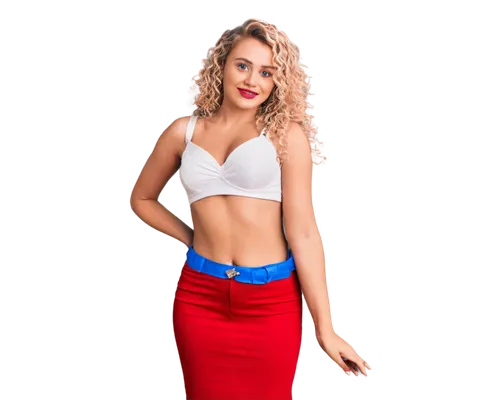 perrie,red skirt,jeans background,bandana background,red white,red blue wallpaper,midriff,red white blue,red background,crop top,derivable,portrait background,edit icon,chachi,fabray,red and blue,photo shoot with edit,transparent background,wallis day,malu,Photography,Fashion Photography,Fashion Photography 22