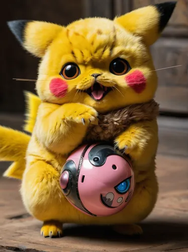 Create a funny dialogue between Pikachu and a mischievous Jigglypuff.,pika,pikachu,pokemon,pixaba,pokémon,knuffig,children's toys,plush figures,toy,plush toys,children toys,plush figure,piggybank,roun