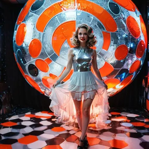 barbarella,minogue,marilyn monroe,atomic age,pleasantville,ektachrome,vintage angel,whigfield,kubrick,carrie,zenon,alice in wonderland,retro woman,lumenick,mirrorball,ann margaret,mesmero,fanning,mirror ball,zenonas,Illustration,Realistic Fantasy,Realistic Fantasy 38