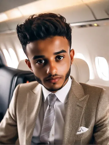 pakistani boy,yemeni,indian celebrity,airplane passenger,air new zealand,virat kohli,abdel rahman,business jet,amitava saha,emirates,ceo,jetblue,a black man on a suit,black businessman,flight attendan