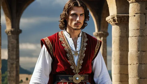 thracian,puy du fou,athos,elvan,red tunic,musketeer,king arthur,male character,digital compositing,male elf,king caudata,melchior,east-european shepherd,thymelicus,thorin,yuvarlak,roman soldier,halic castle,bactrian,artus,Photography,General,Realistic