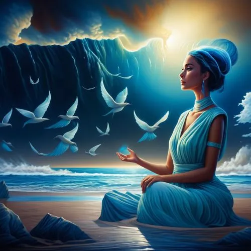 kirtan,oshun,meditate,inanna,upanishads,upanishad,Illustration,Realistic Fantasy,Realistic Fantasy 25