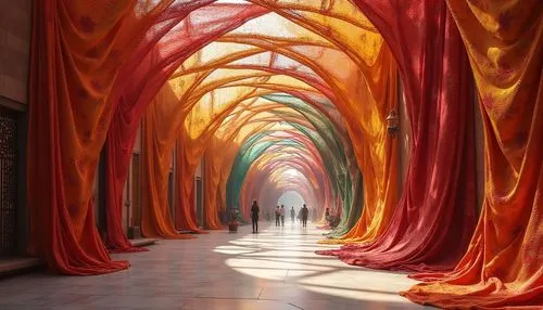 wall tunnel,corridors,arcaded,crepe paper,passage,corridor,christo,the dubai mall entrance,morocco lanterns,canopied,danxia,color paper,archways,carreau,hallway,tunnel,passages,passageway,souks,archway,Photography,General,Realistic