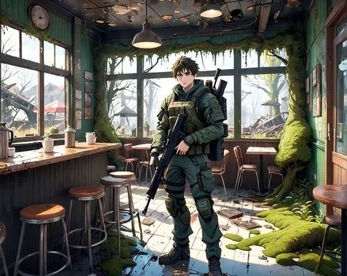 coffeeshop,bsaa,kuribayashi,coffee shop,cafe,pub,the coffee shop,artyom,irish pub,watercolor cafe,paris cafe,apothecary,canteen,teashop,blackburne,shirokov,warland,postapocalyptic,northrail,homefront,Anime,Anime,General