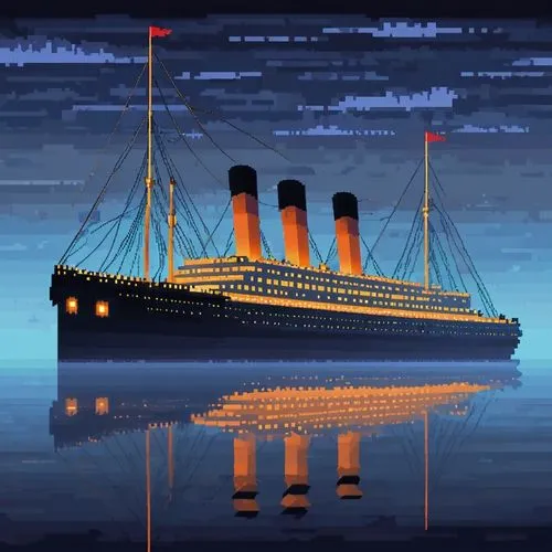 titanic,lusitania,ocean liner,titantic,mauretania,aquitania,Unique,Pixel,Pixel 01