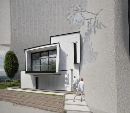 modern house,3d rendering,cubic house,model house,exterior decoration,frame house,house wall,facade panels,residential house,inverted cottage,render,cube house,facade painting,house facade,stucco wall,garden elevation,stucco frame,house front,danish house,house shape,Common,Common,Natural