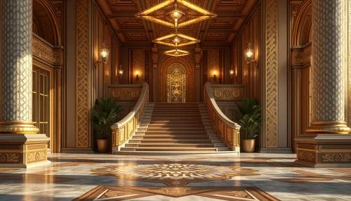 theed,labyrinthian,hall of the fallen,entrance hall,hallway,entranceway,corridor,entranceways,lobby,cochere,the threshold of the house,ornate room,europe palace,mihrab,staircase,marble palace,corridors,royal interior,foyer,house entrance,Photography,General,Realistic