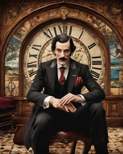 watchmaker,gentlemanly,el salvador dali,gentleman icons,aristocrat,clockmaker,dali,portrait background,ceo,businessman,play escape game live and win,time and money,suit of spades,steam icon,photo manipulation,banker,photoshop manipulation,watch dealers,executive,mafia,Conceptual Art,Fantasy,Fantasy 31