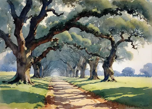 tree lined lane,tree lined path,watercolor tree,tree-lined avenue,row of trees,walnut trees,watercolor painting,tree canopy,watercolor,tree lined,highland oaks,watercolor background,watercolor sketch,watercolor paper,watercolor paint,oak tree,magnolia trees,tree grove,jacaranda trees,two oaks,Illustration,Paper based,Paper Based 23