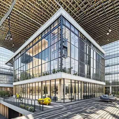 modern office,glass facade,glass building,office building,corporate headquarters,office buildings,glass facades,company headquarters,hongdan center,business school,new building,business centre,offices